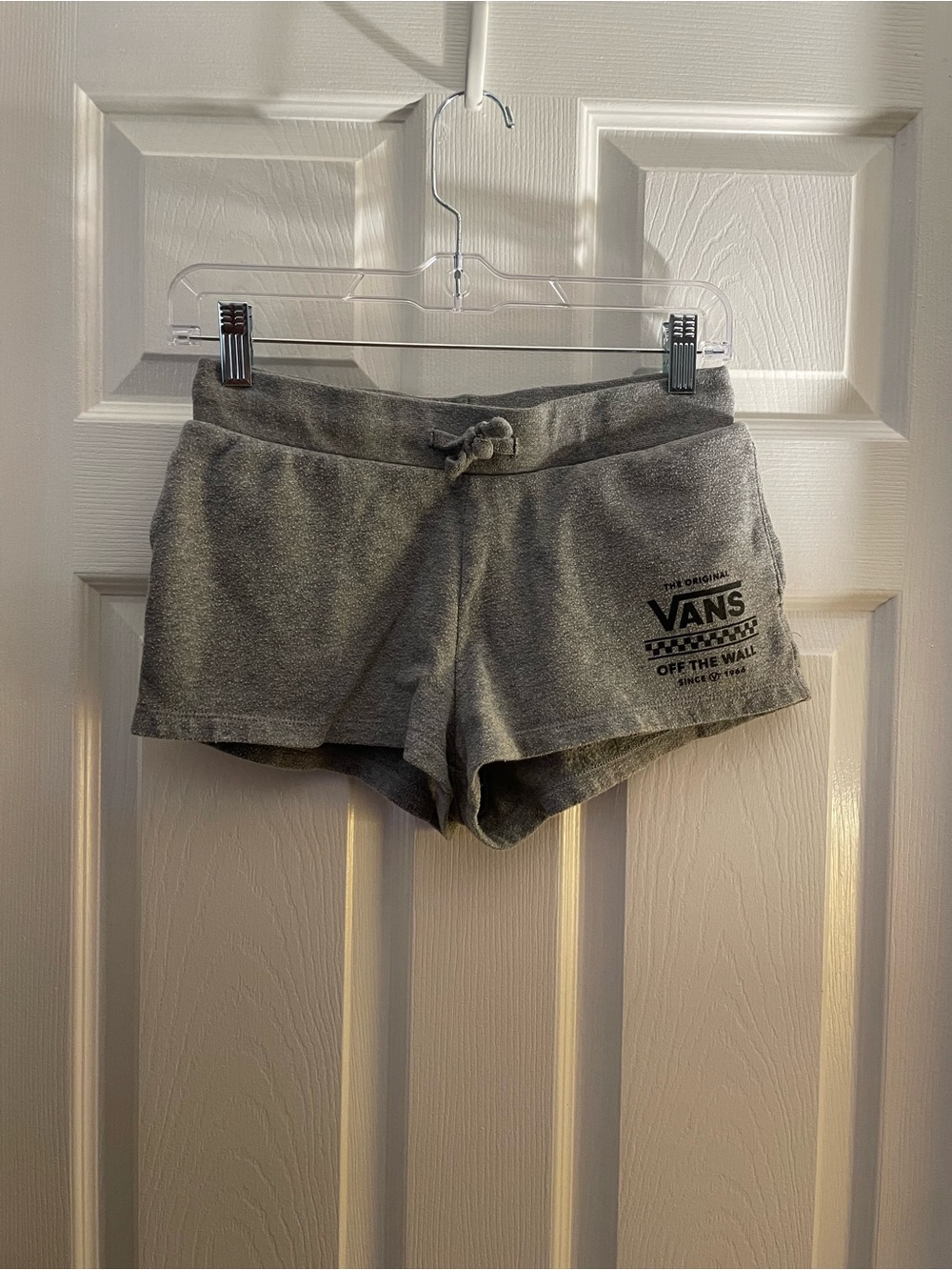 Vans Women's Gray Logo Drawstring Athletic Shorts